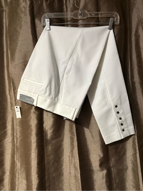 Talbots Pants - Talbots White Dress Pants with Button Cuffs #2390